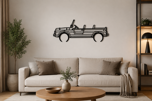 Citroën Méhari Silhouette – Décoration Murale Métal