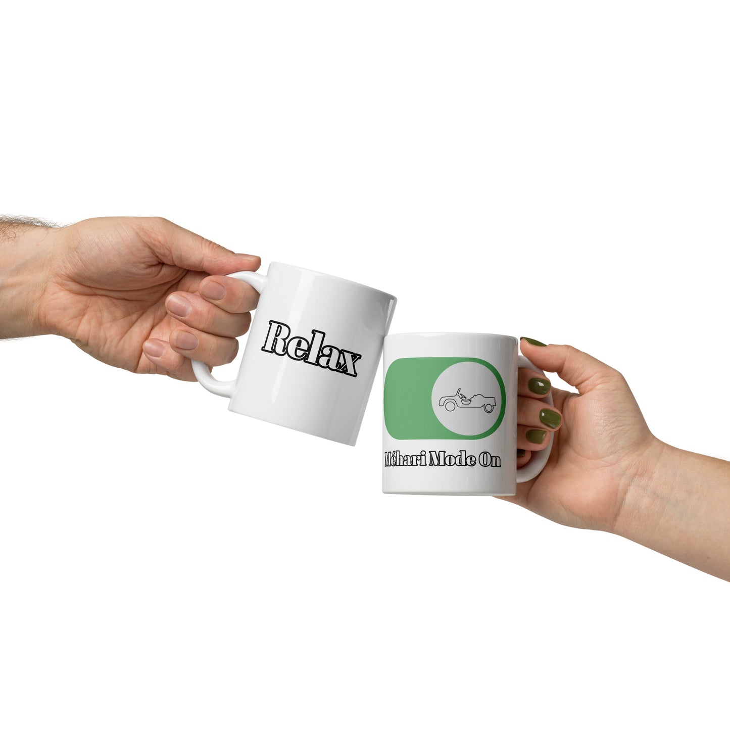 Relax - Méhari Mode On Mug (300ml) - Mug Blanc Brillant pour le Vrai Amateur de Citroën !