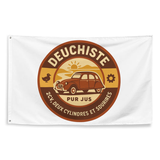 Vlag “Deuchiste Pur Jus” – Wapperend eerbetoon aan de 2CV
