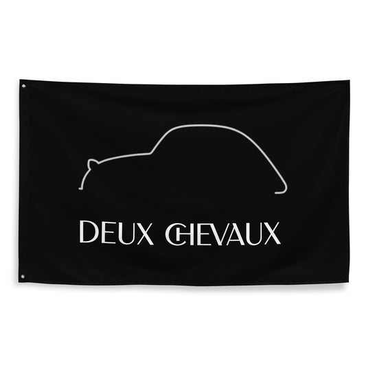 Banner "Deux Cheveux" – Silhouette Collection Citroën 2CV Line Art