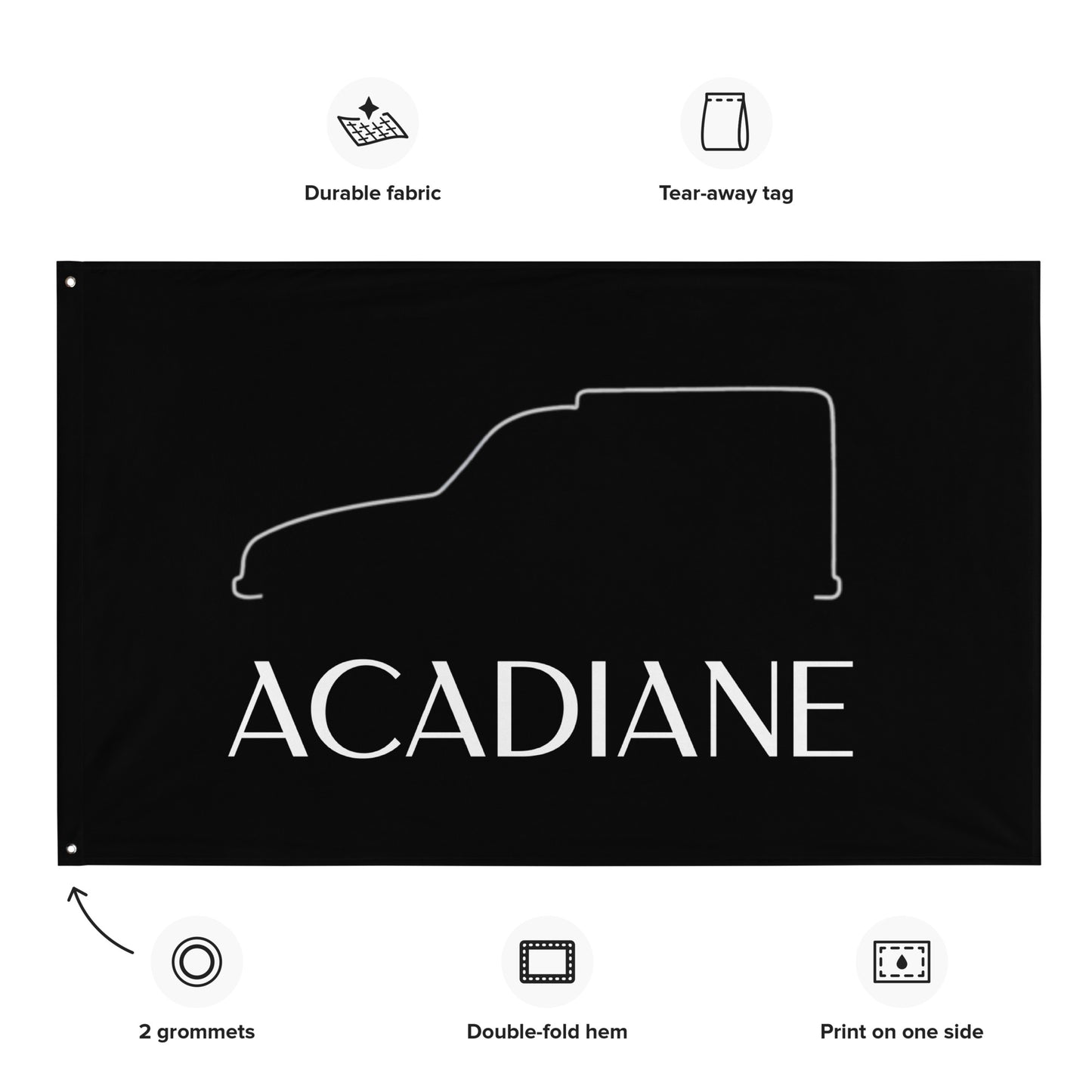 Spandoek “Acadiane” – Silhouette Collectie Citroën Acadiane Lijnkunst