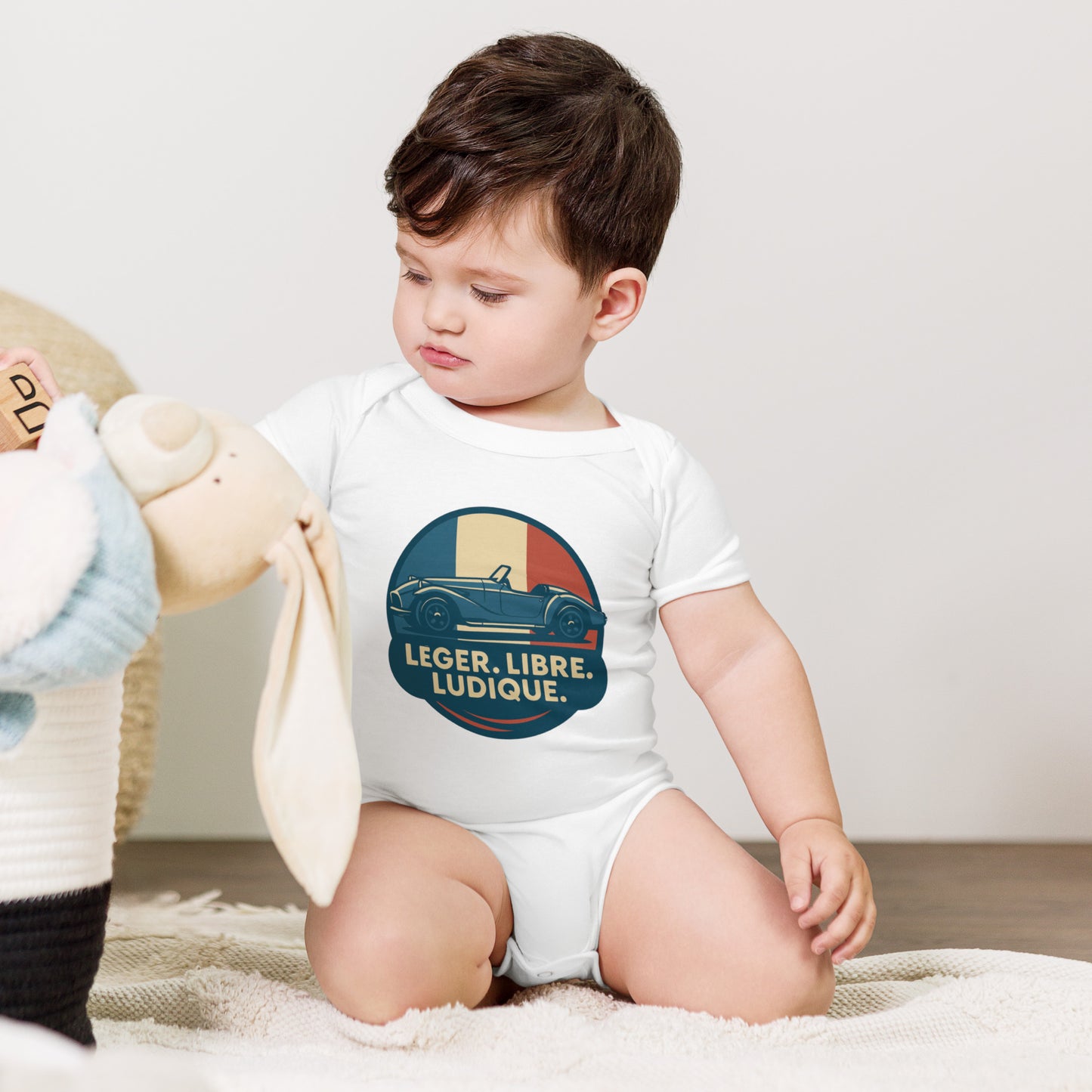 👶 Mini-Motorliefhebber – Retro Burton Babyromper