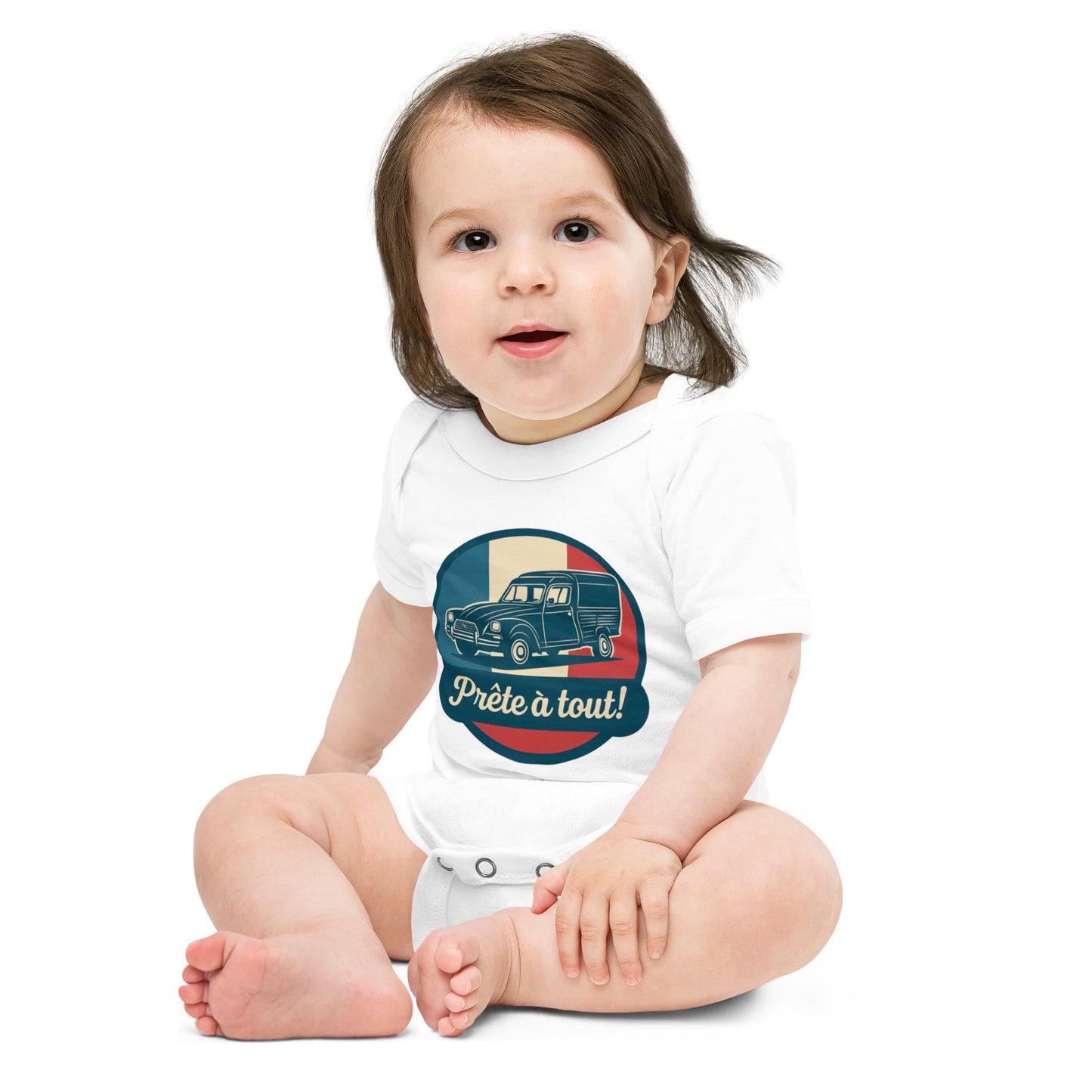 👶 Romper “Ready for anything!” – For little adventurers in style