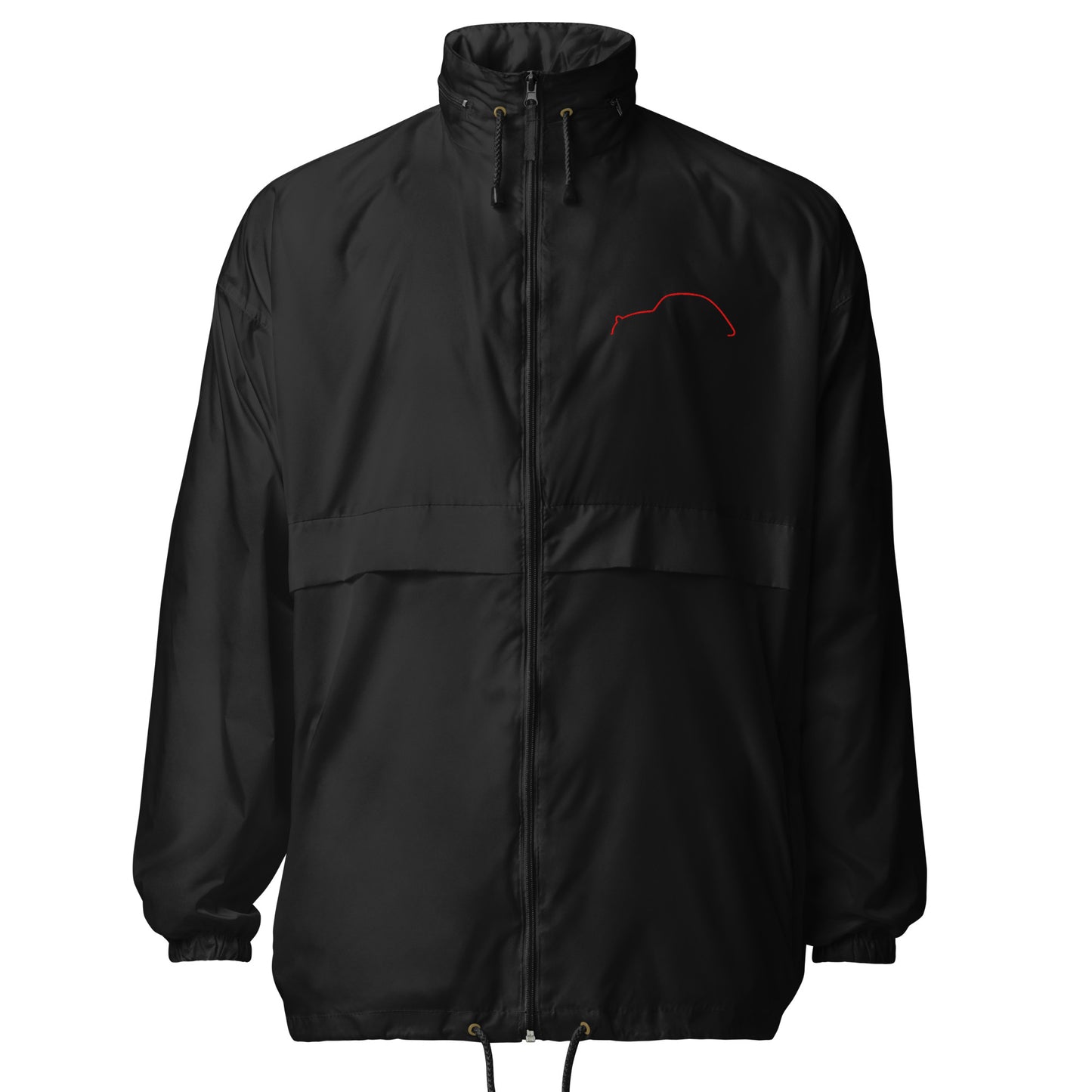 Unisex Lichtgewicht Windbreaker – Silhouette Collectie Citroën 2CV Lijnkunst