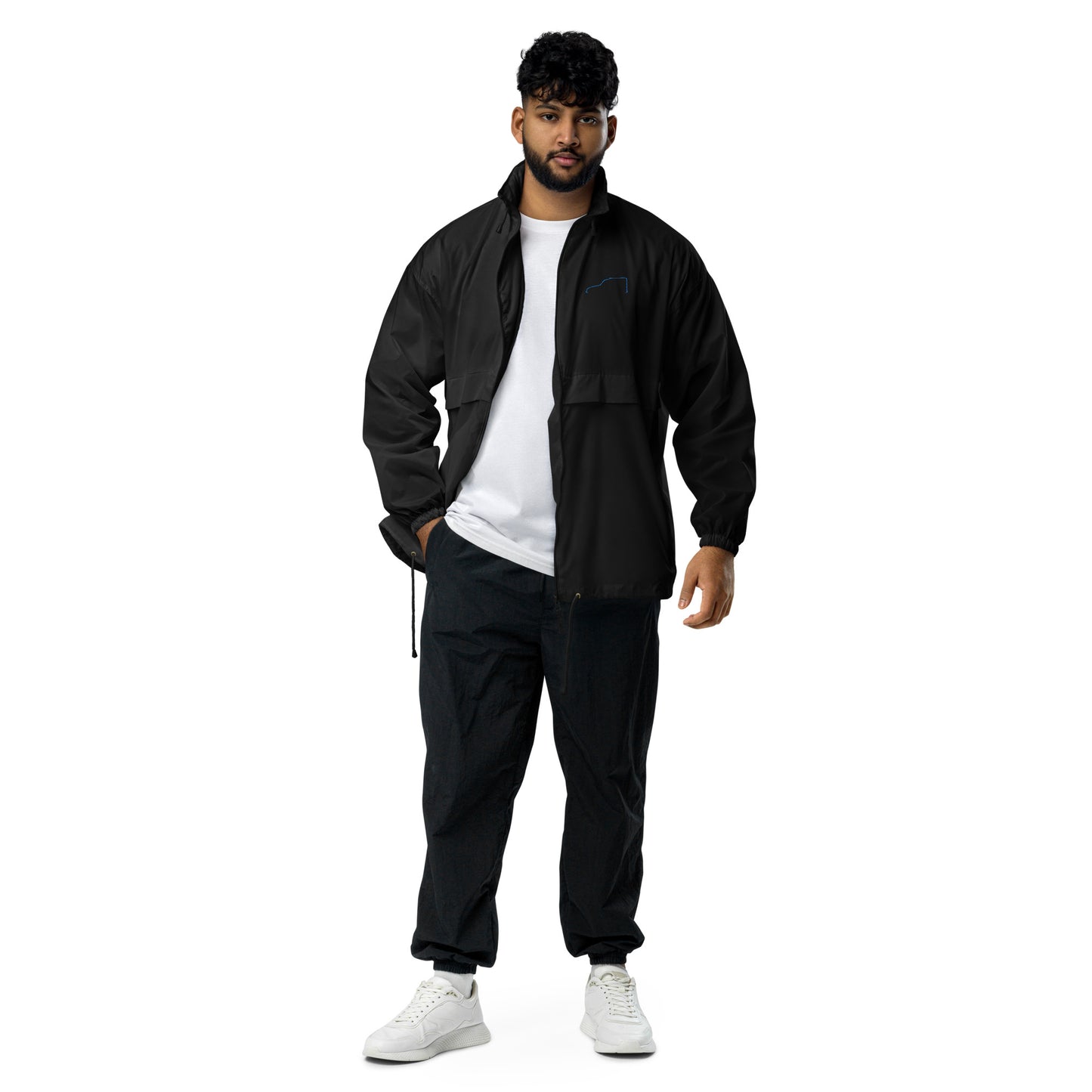 Unisex Lichtgewicht Windbreaker – Silhouette Collectie Citroën Acadiane Lijnkunst