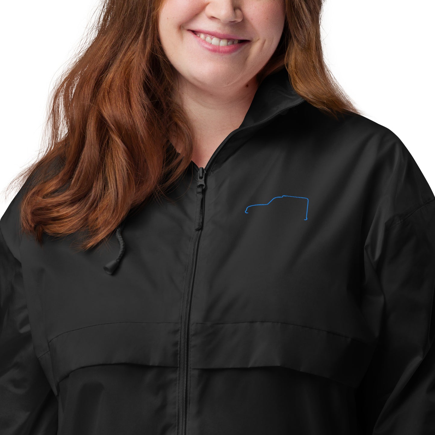 Unisex Lichtgewicht Windbreaker – Silhouette Collectie Citroën Acadiane Lijnkunst