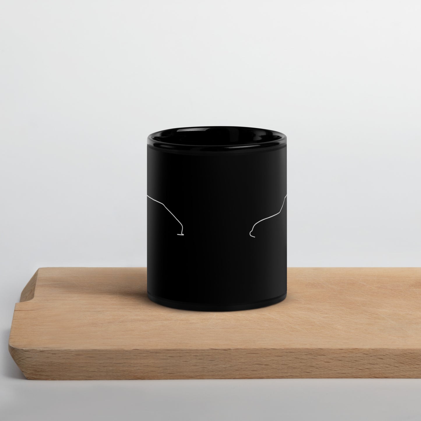 Mug en céramique noire – Collection Silhouette « Citroën Ami 8 Line Art »