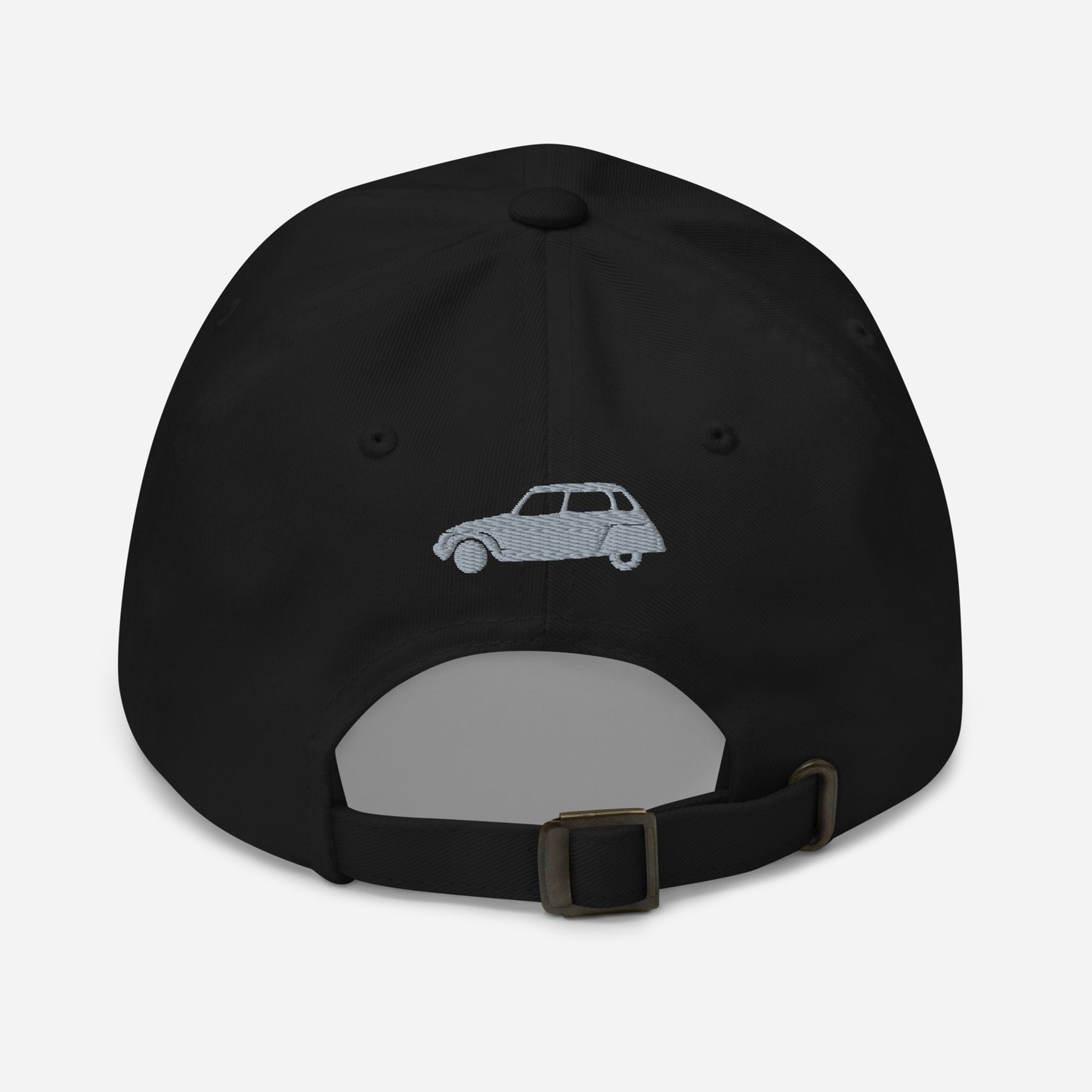 602 Embroidered (front and back) Citroën Dyane cap - Black, Navy, Red, Grey, L.Blue or White