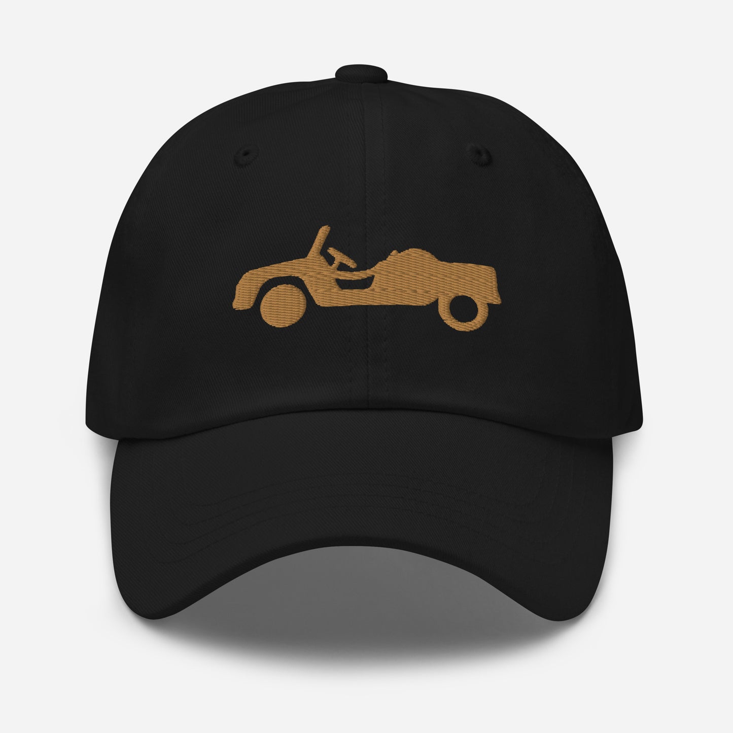 3D Puff front and back beige embroidered cap Citroën Méhari HOGGAR - Black, Beige and White