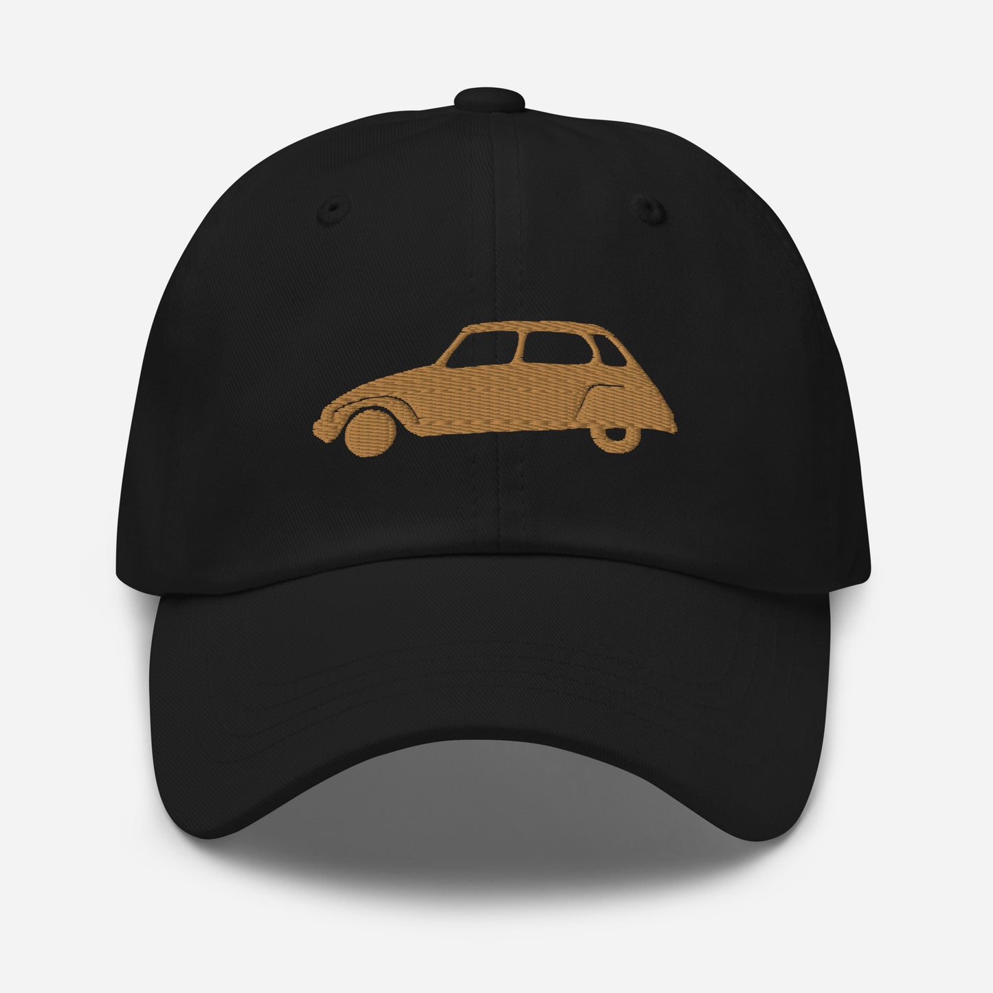 Casquette brodée 3D Puff Beige (devant et derrière) Citroën Dyane - Marine, Bleu L. ou Blanc