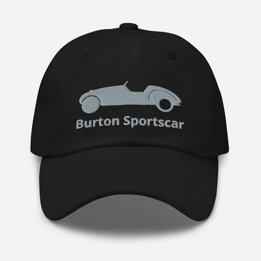 Embroidered Burton Sportscar cap - Black, Navy, Red, Grey, L.Blue or White