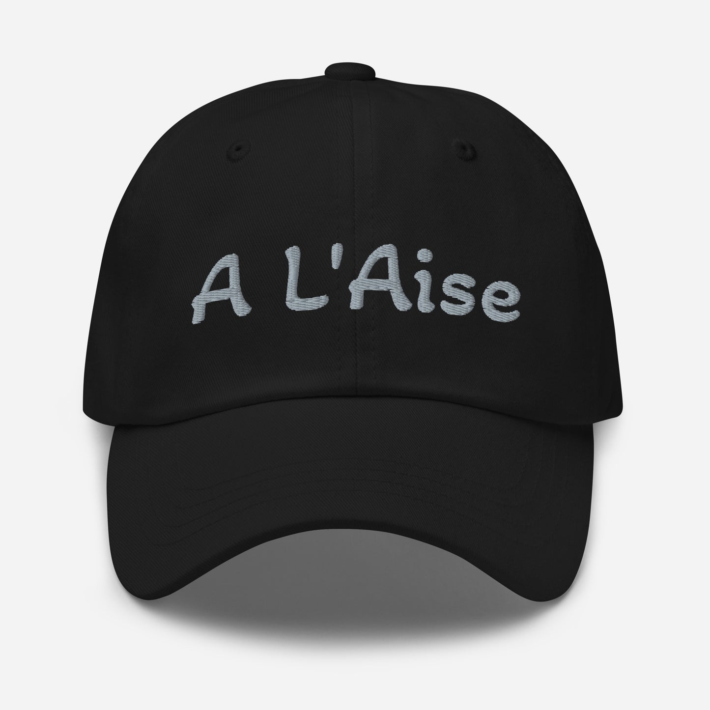 Casquette Brodée A L'Aise - Noir, Marine, Rouge, Gris, L.Bleu ou Blanc