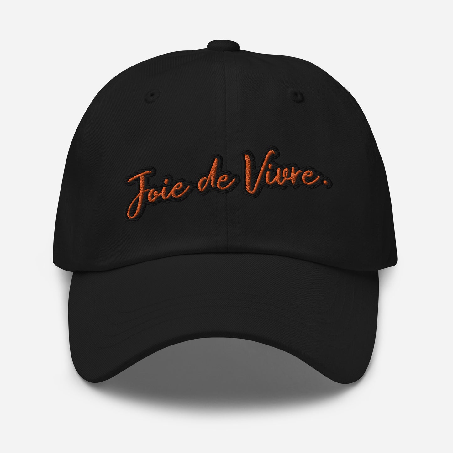 Joie de Vivre Embroidered Cap with a BURTON Sportscar embroidered on the BACK available in Black, Navy, Red, Grey, Khaki or White