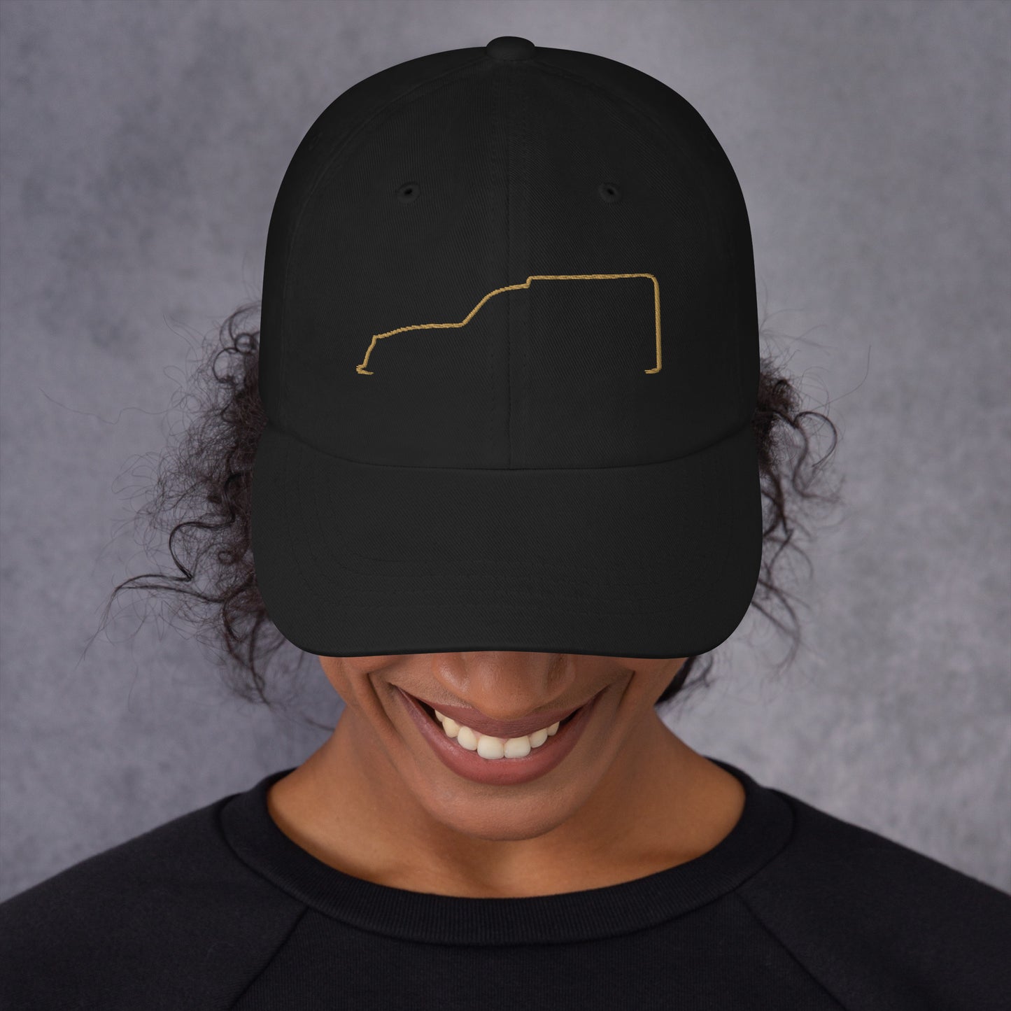 Casquette Chino Premium – Collection Silhouette : Citroën 2CV Fourgonnette Line Art