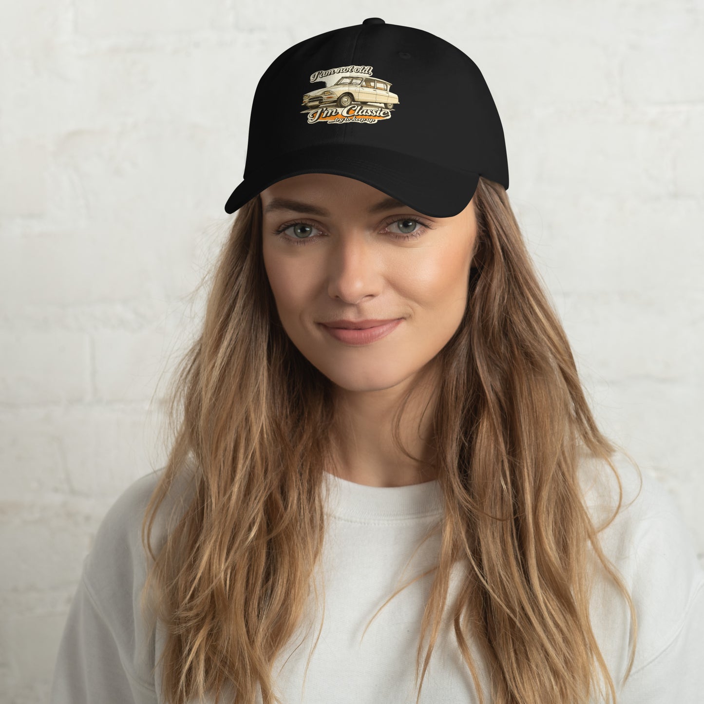 Classic Collection Dad Cap – Citroën Ami 6 Retro Illustration