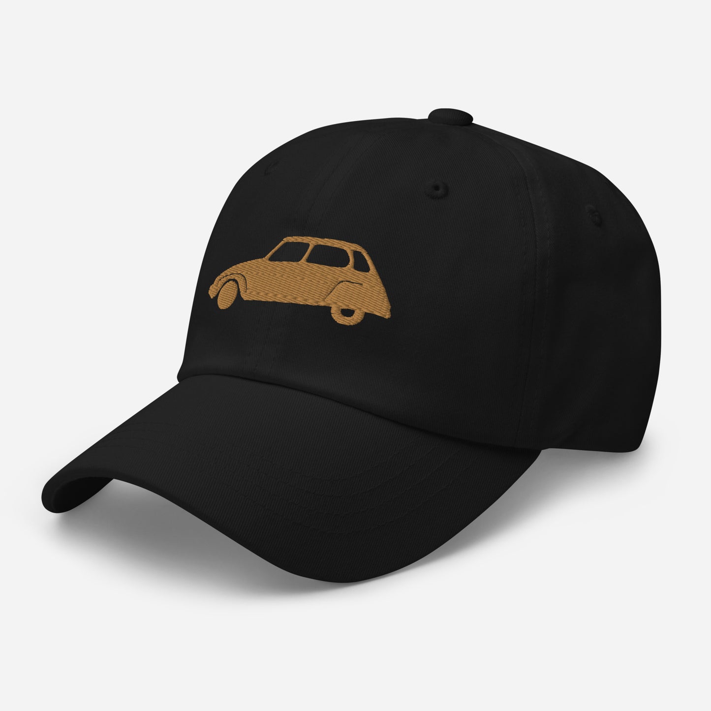 Beige 3D Puff embroidered cap (front and back) Citroën Dyane - Navy, L.Blue or White