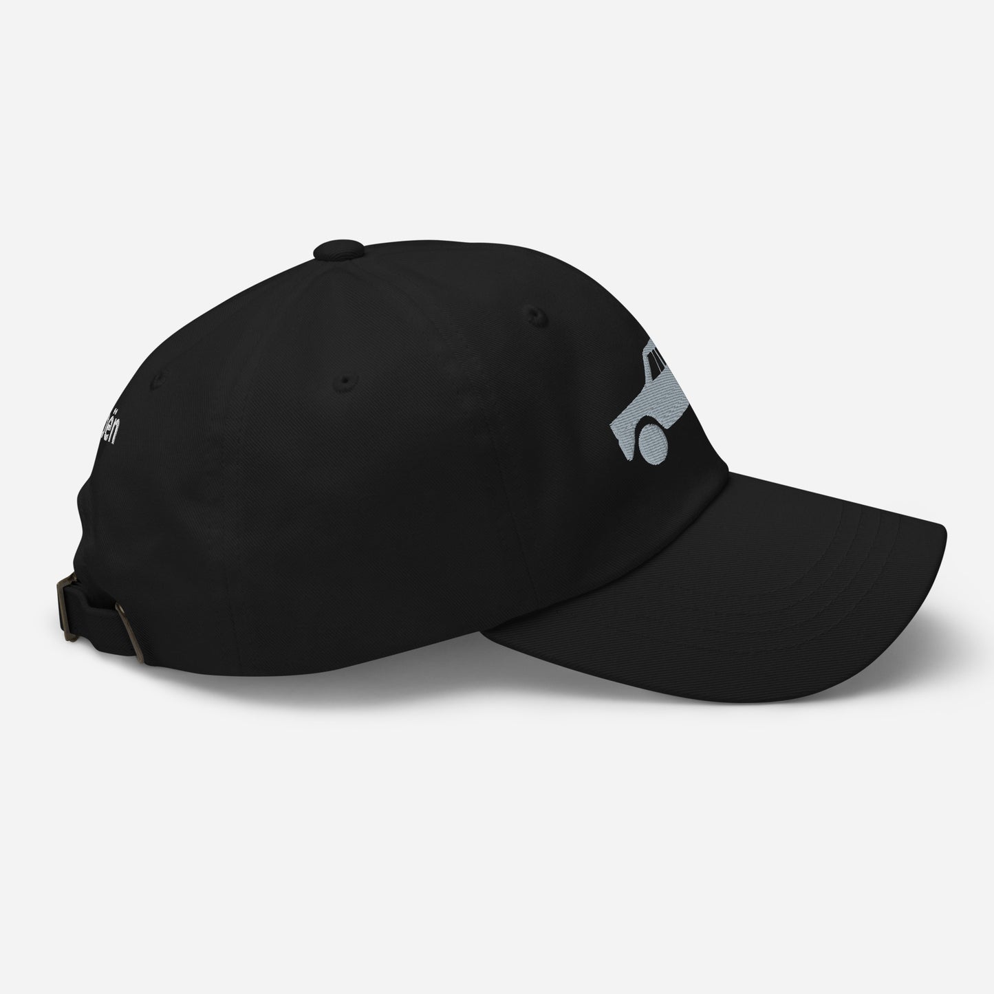 Gray 3D Puff embroidered cap (front and back) Citroën Ami6 - Black, Red, D.Gray or White