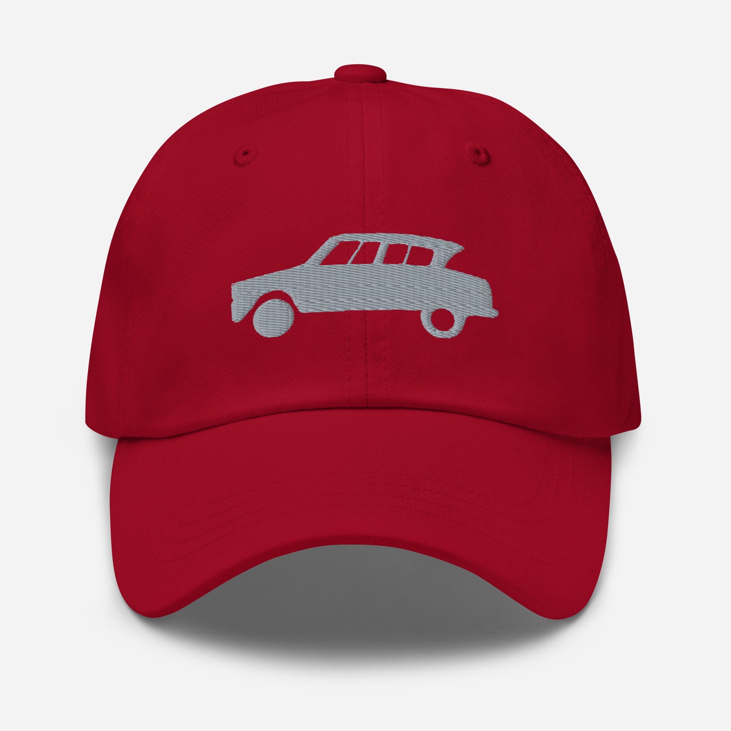 Grijs 3D Puff geborduurde pet (voor en achter) Citroën Ami6 - Zwart, Rood, D.Grijs of Wit