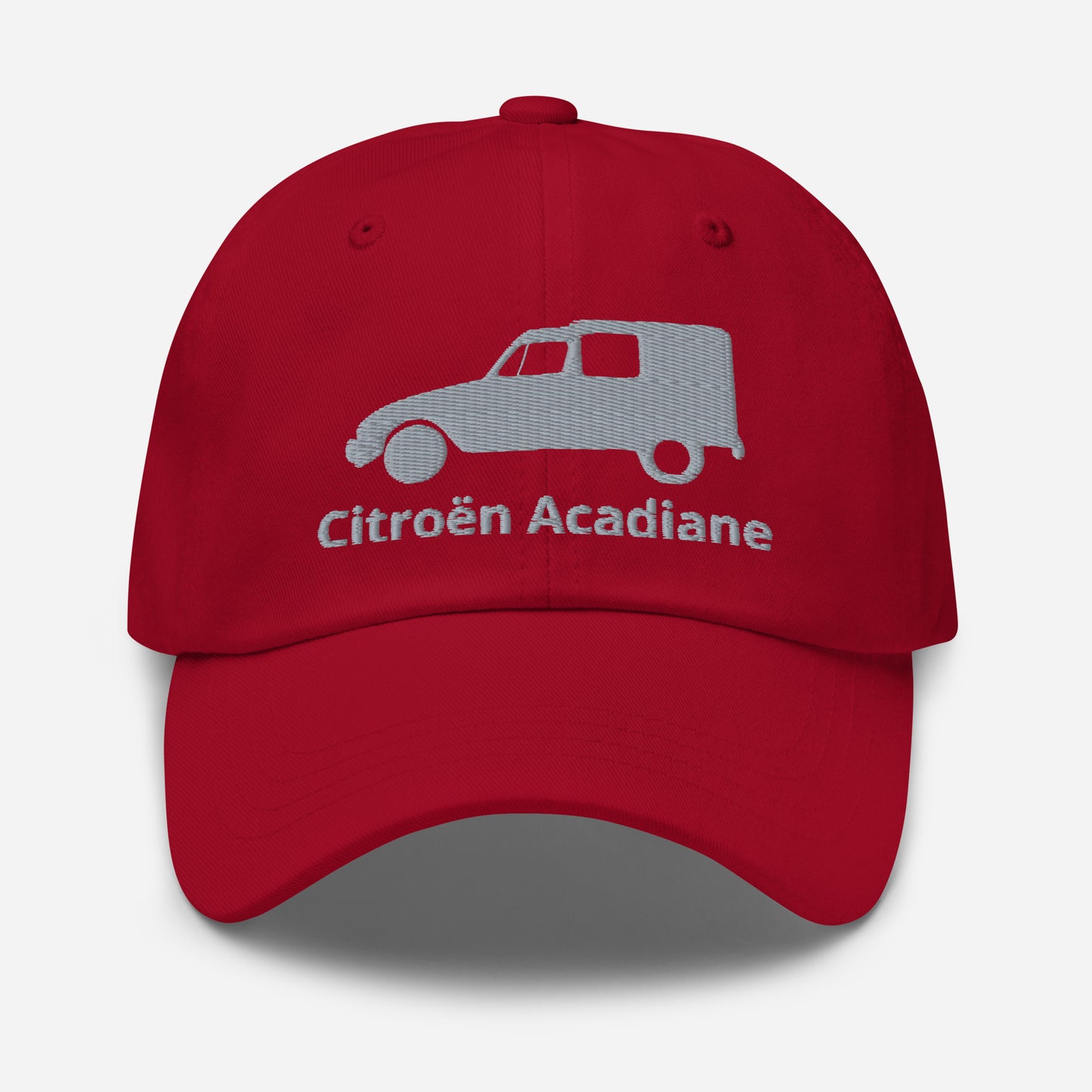 Geborduurde Citroën Acadiane pet - Zwart, Navy, Rood, Grijs, L.Blauw of Wit