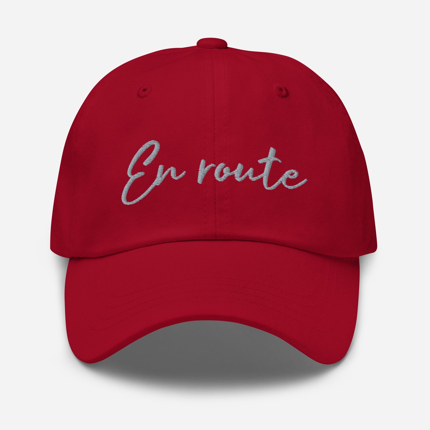 Casquette Burton brodée (avant et arrière) En Route - Noir, Marine, Rouge, Gris, L. Bleu ou Blanc