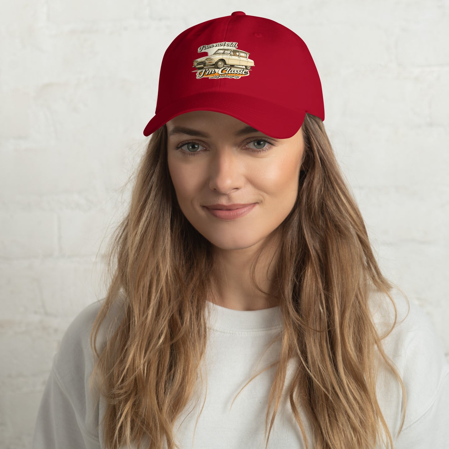 Classic Collection Dad Cap – Citroën Ami 6 Retro Illustration