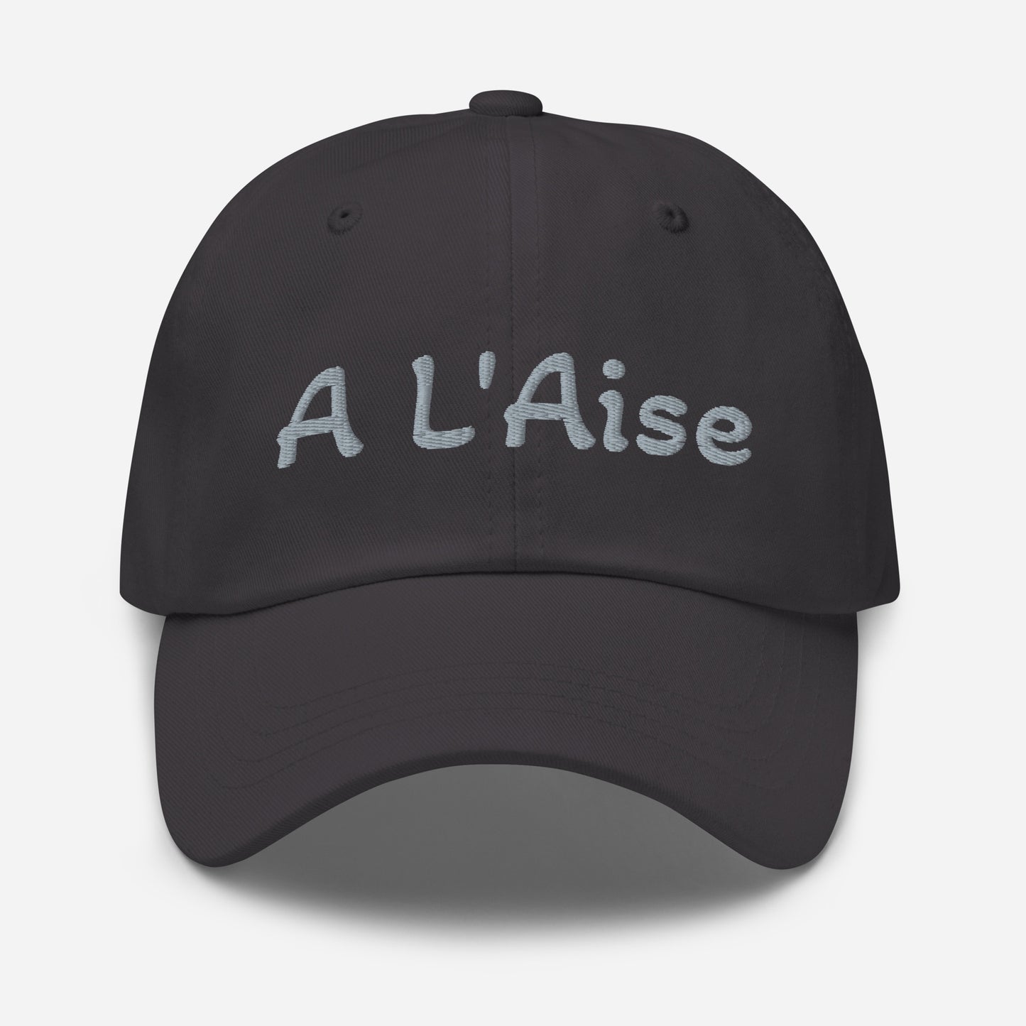 A L'Aise Embroidered Cap - Black, Navy, Red, Grey, L.Blue or White