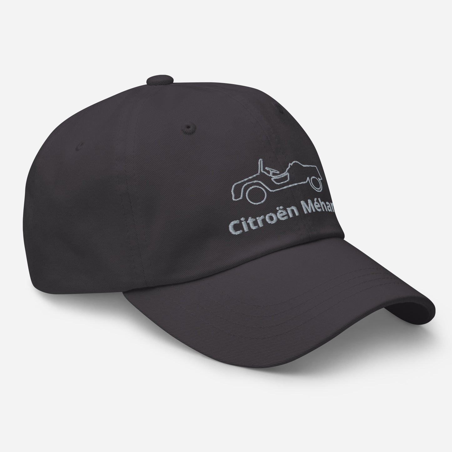 Embroidered Citroën Méhari cap line drawing - Black, Navy, Red, Gray, L.Blue or White