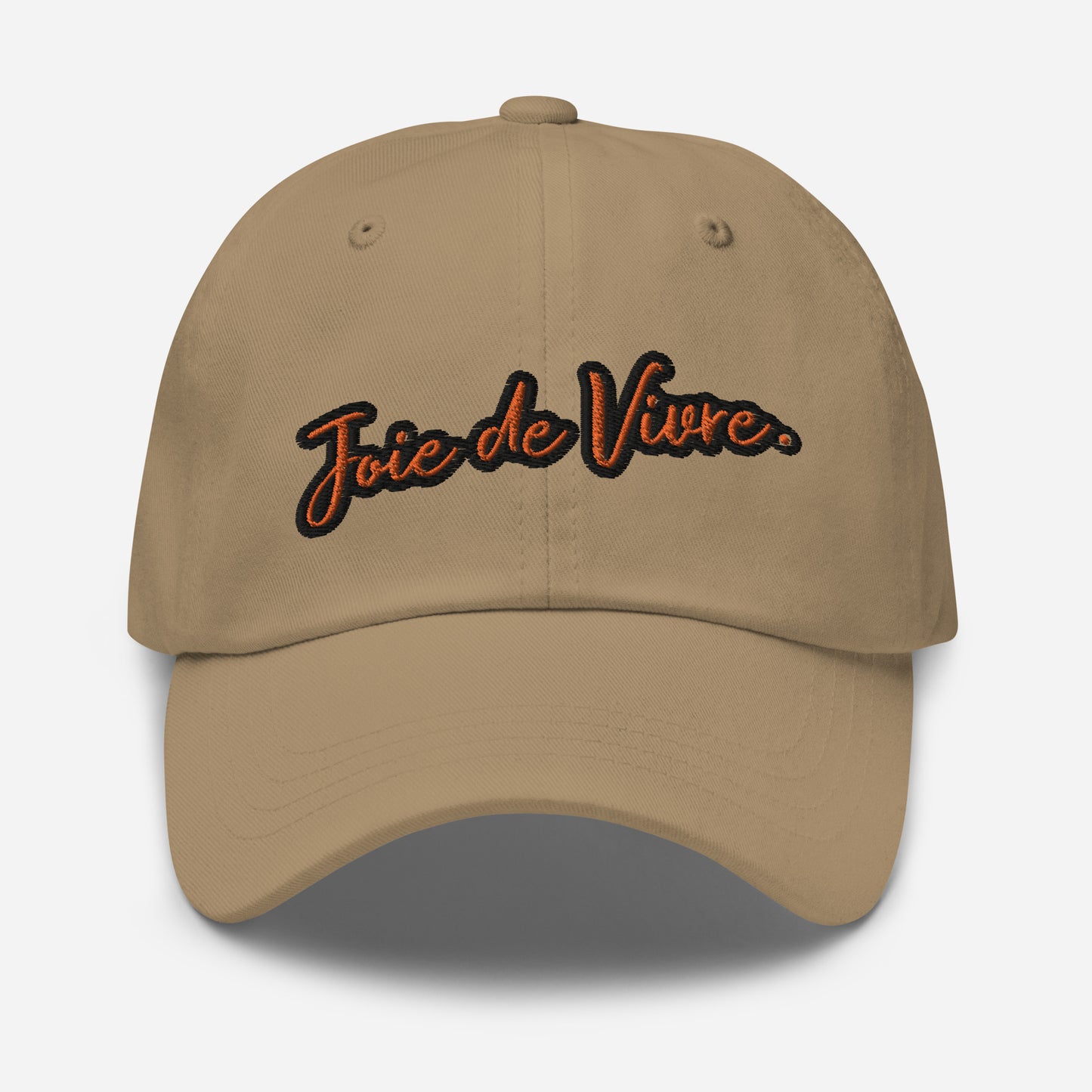 Joie de Vivre Embroidered Cap with a BURTON Sportscar embroidered on the BACK available in Black, Navy, Red, Grey, Khaki or White