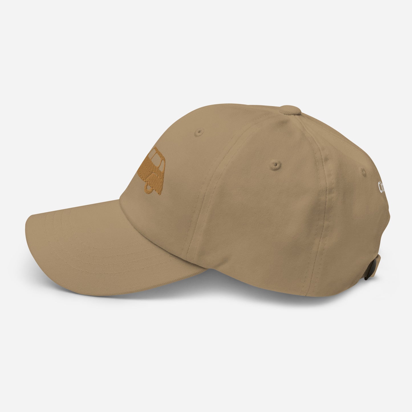 Casquette brodée 3D Puff Beige (devant et derrière) Citroën Dyane - Marine, Bleu L. ou Blanc