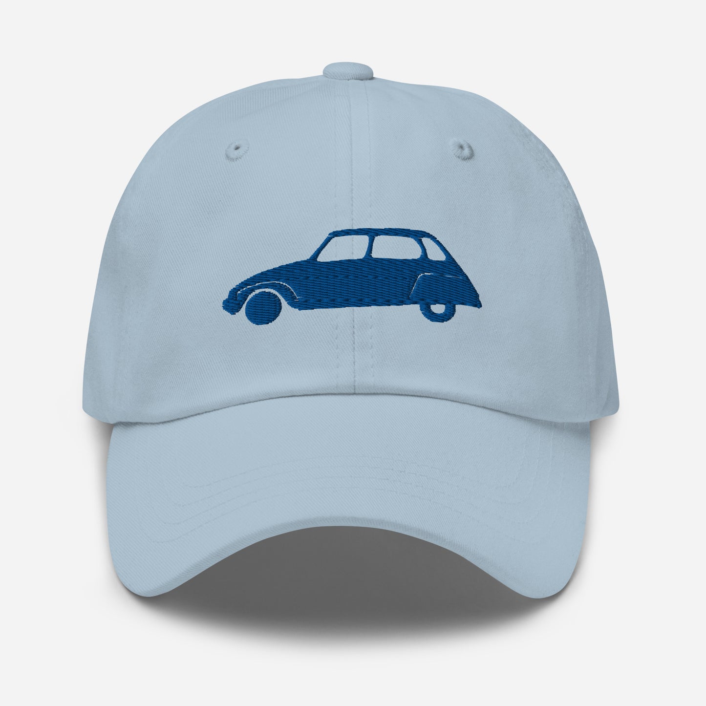 Blauw 3D Puff geborduurde pet (voor en achter) Citroën Dyane - Navy, L.Blauw of Wit