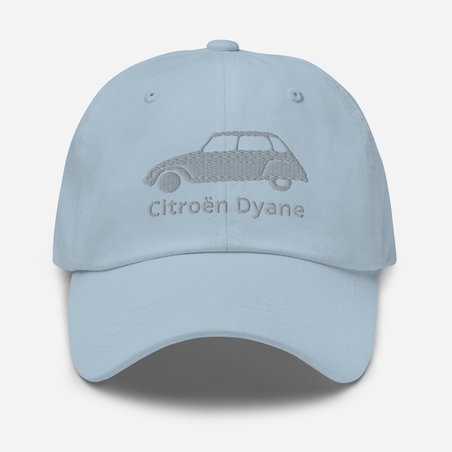 Embroidered Citroën Dyane cap - Black, Navy, Red, Grey, L.Blue or White