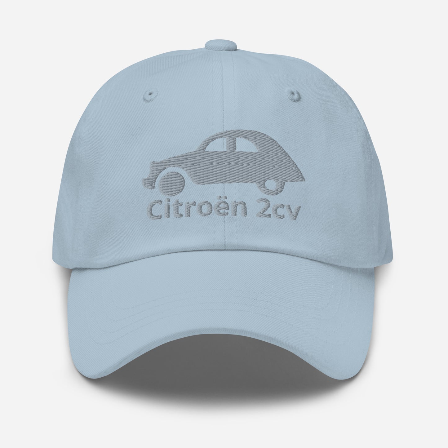 Geborduurde Citroën 2cv pet - Zwart, Navy, Rood, Grijs, L.Blauw of Wit