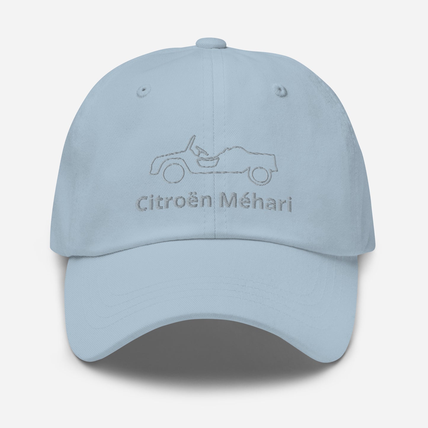 Embroidered Citroën Méhari cap line drawing - Black, Navy, Red, Gray, L.Blue or White