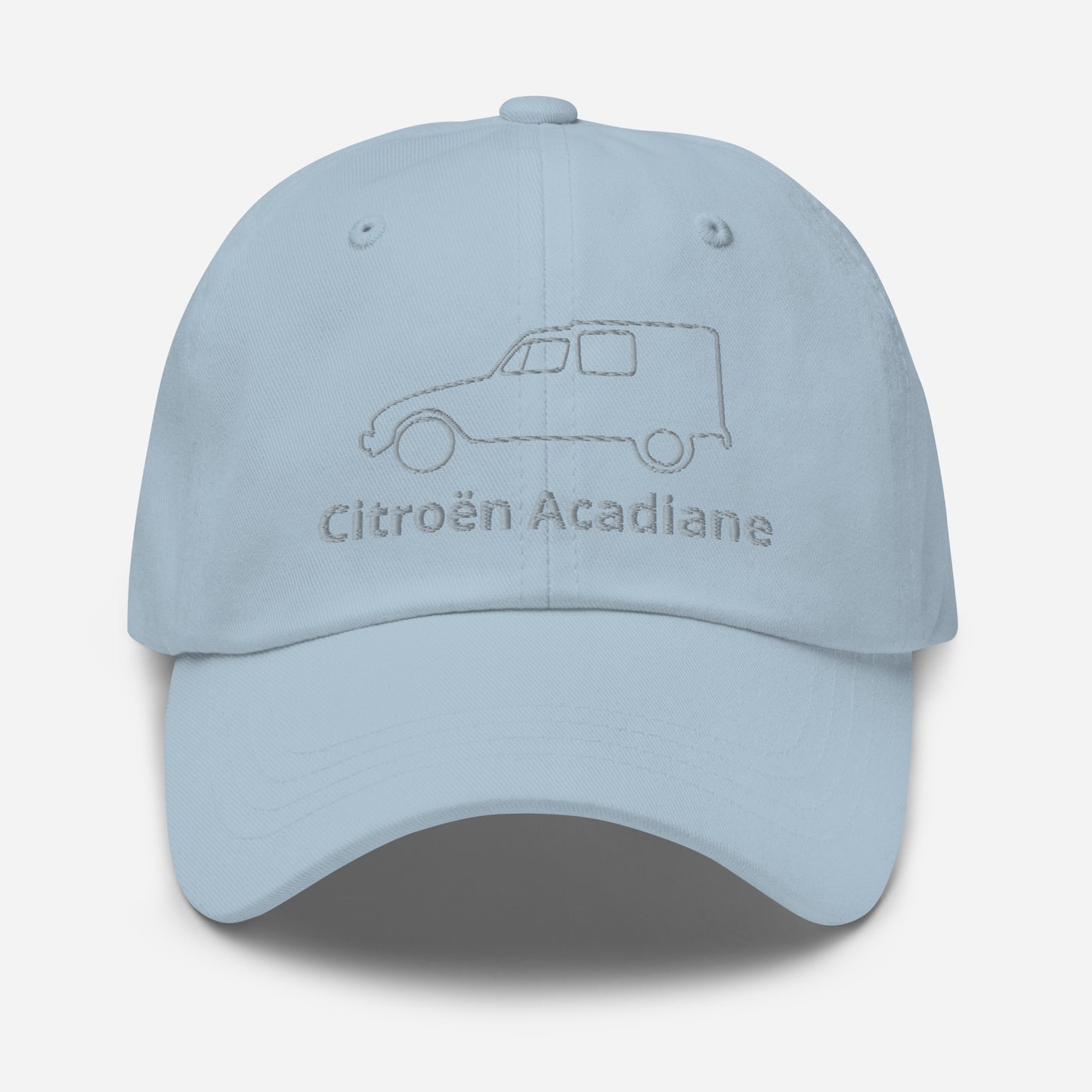 Geborduurde Citroën Acadiane pet lijntekening - Zwart, Navy, Rood, Grijs, L.Blauw of Wit