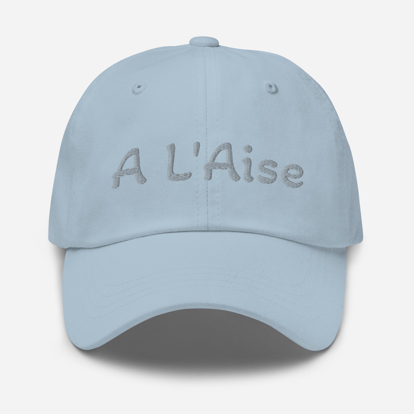 A L'Aise Embroidered Cap - Black, Navy, Red, Grey, L.Blue or White