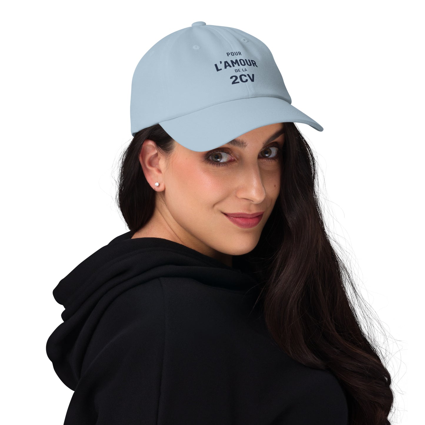 L'amour Dad Cap - Cap with Typographic Illustration "Pour l'Amour de la 2CV"
