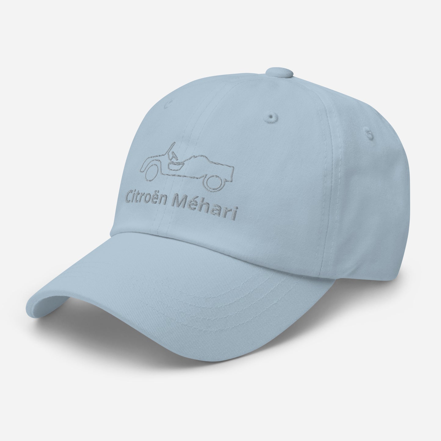 Embroidered Citroën Méhari cap line drawing - Black, Navy, Red, Gray, L.Blue or White