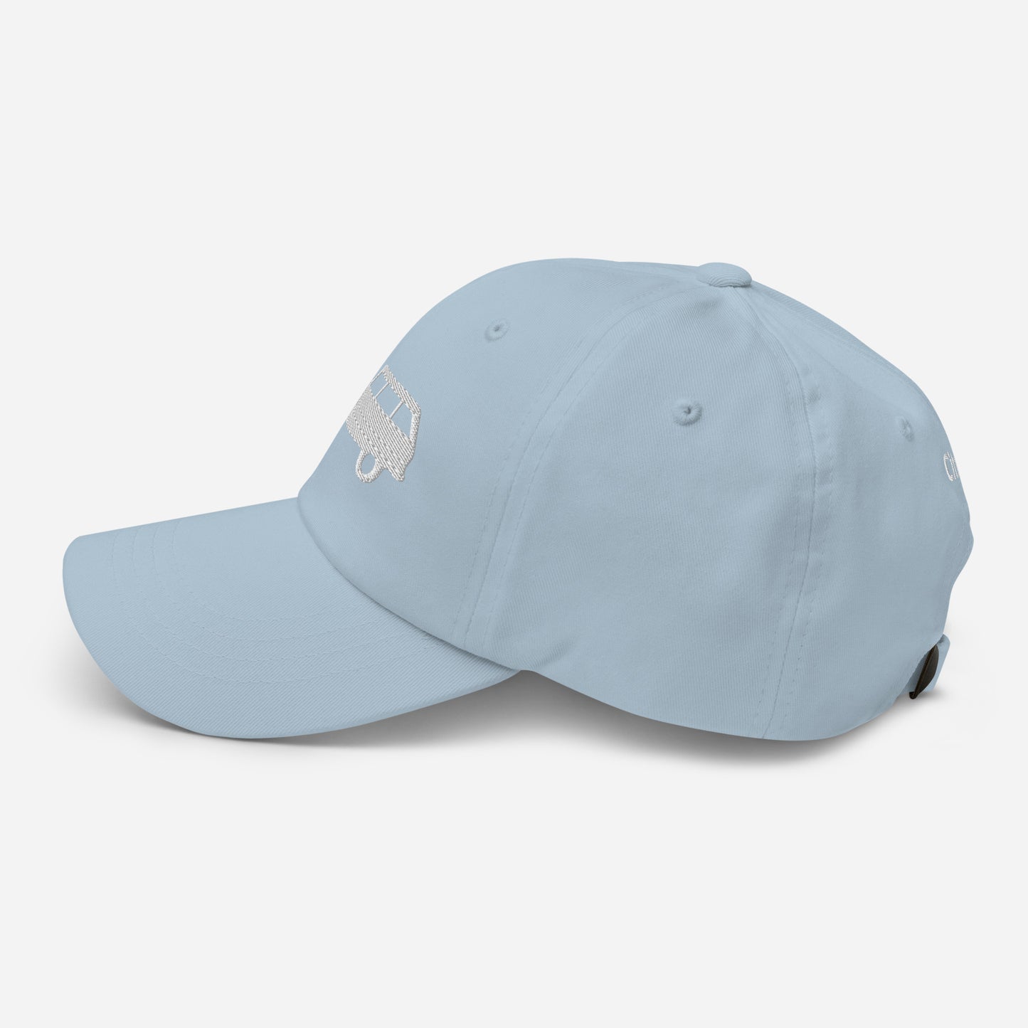 Casquette brodée 3D Puff Blanche (devant et derrière) Citroën Ami8 - Noir, Marine, Rouge, Beige, L.Bleu ou Blanc