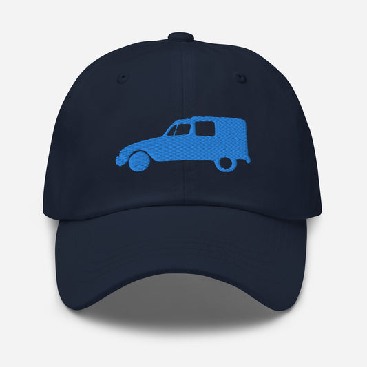 Blue 3D Puff embroidered cap (front and back) Citroën Acadiane - Black, Navy, L.Blue or White