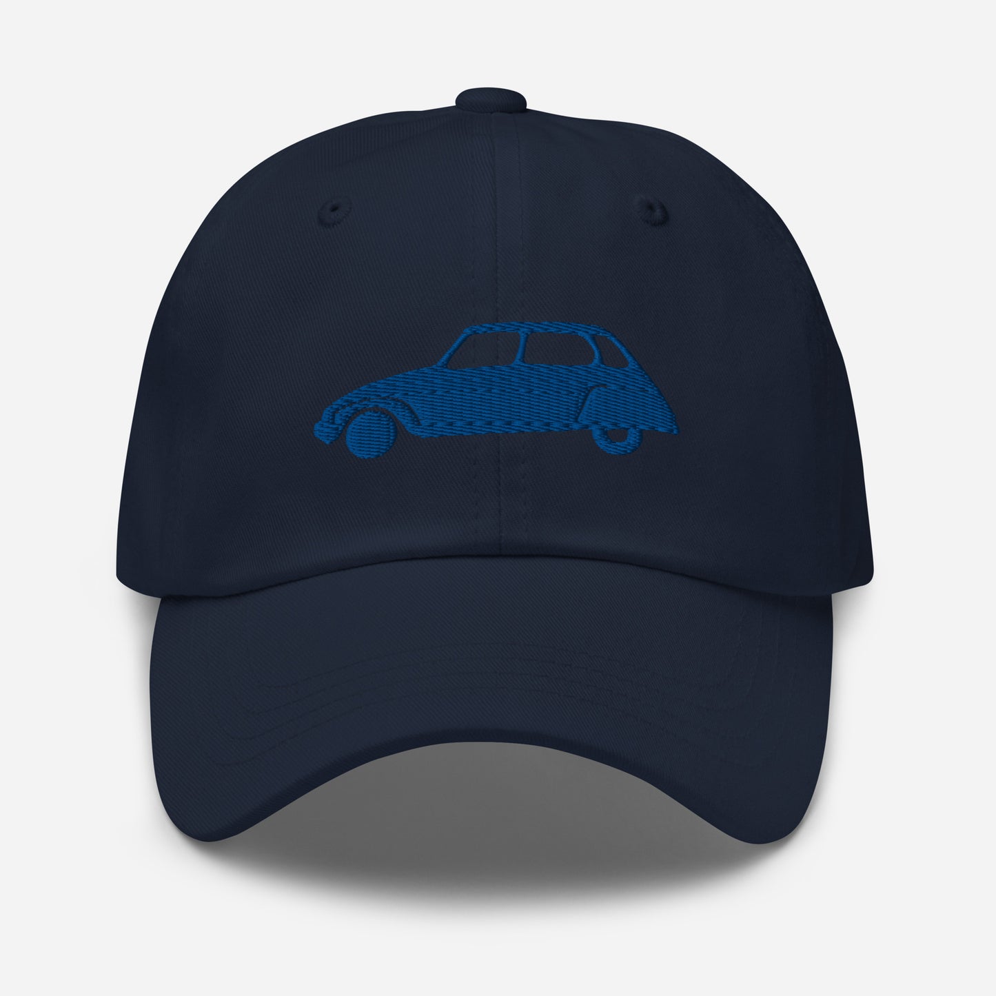 Blauw 3D Puff geborduurde pet (voor en achter) Citroën Dyane - Navy, L.Blauw of Wit