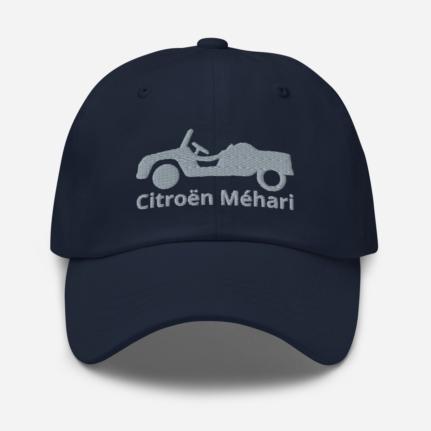 Geborduurde Citroën Méhari pet - Zwart, Navy, Rood, Grijs, L.Blauw of Wit