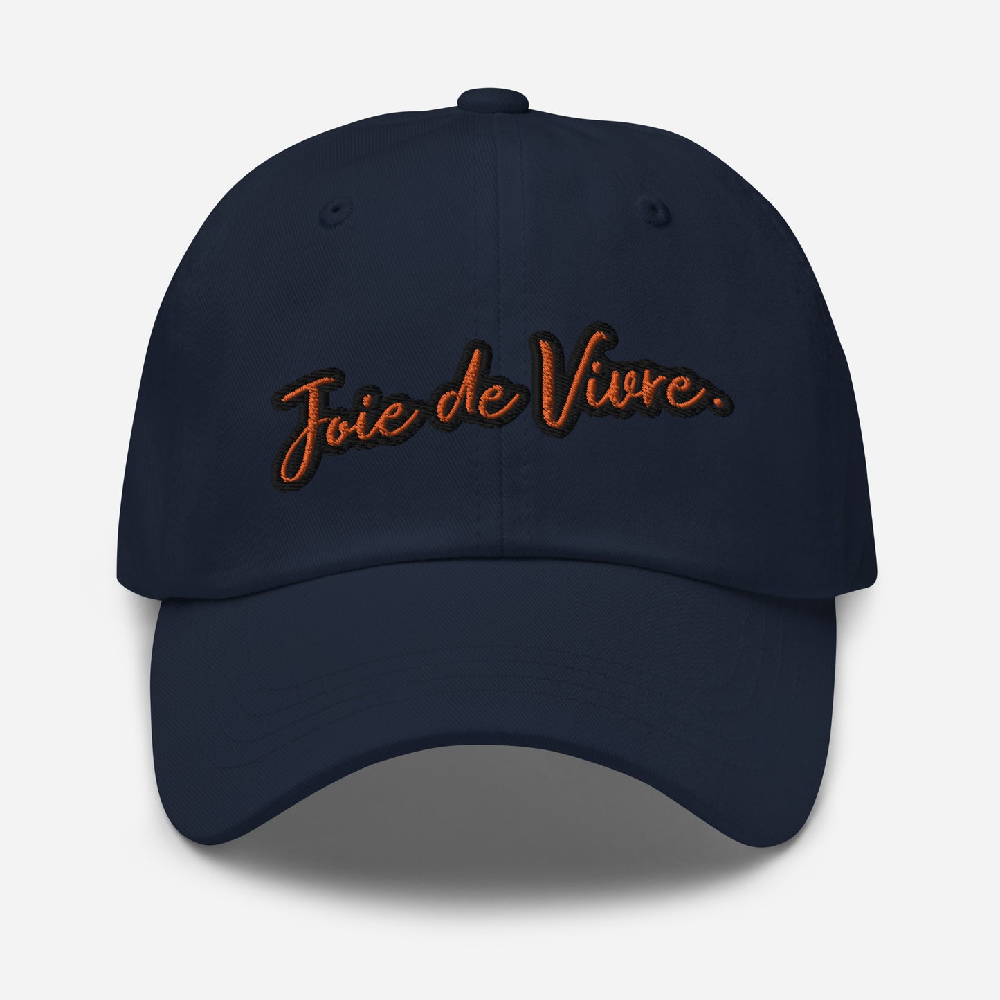 Joie de Vivre Embroidered Cap with a BURTON Sportscar embroidered on the BACK available in Black, Navy, Red, Grey, Khaki or White