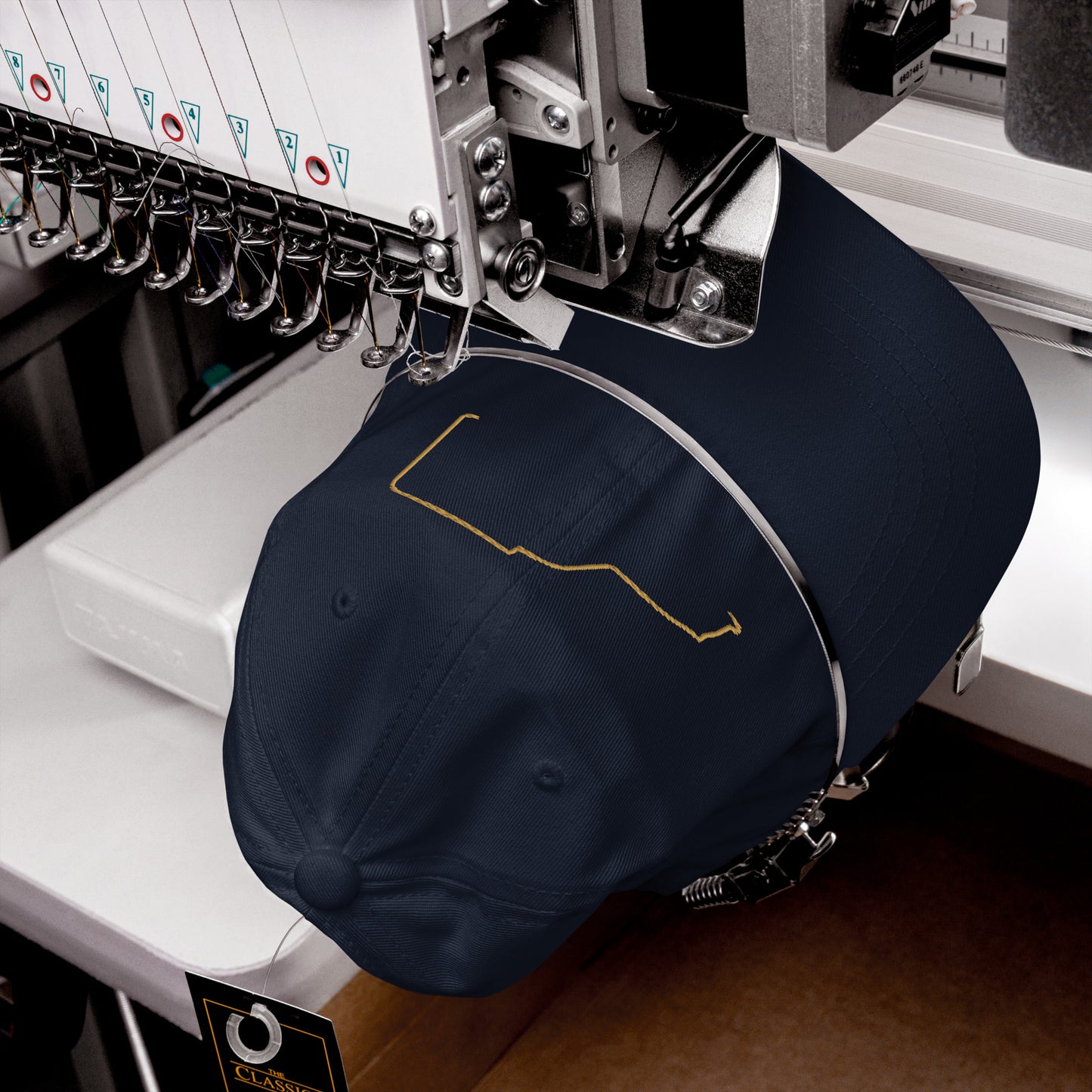 Casquette Chino Premium – Collection Silhouette : Citroën 2CV Fourgonnette Line Art