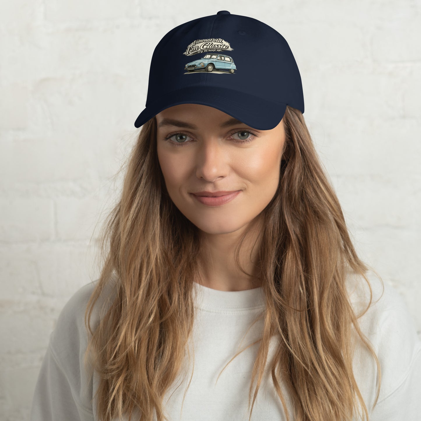 Classic Collection Dad Cap – Citroën Dyane Retro Illustration