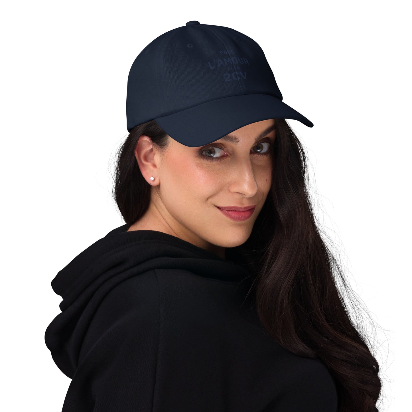 L'amour Dad Cap - Cap with Typographic Illustration "Pour l'Amour de la 2CV"