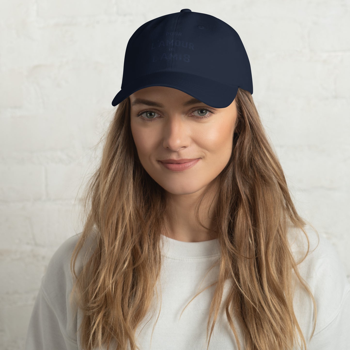 Casquette L’amour Dad Cap – Casquette avec illustration typographique « Pour l’Amour de l’AMI8 »
