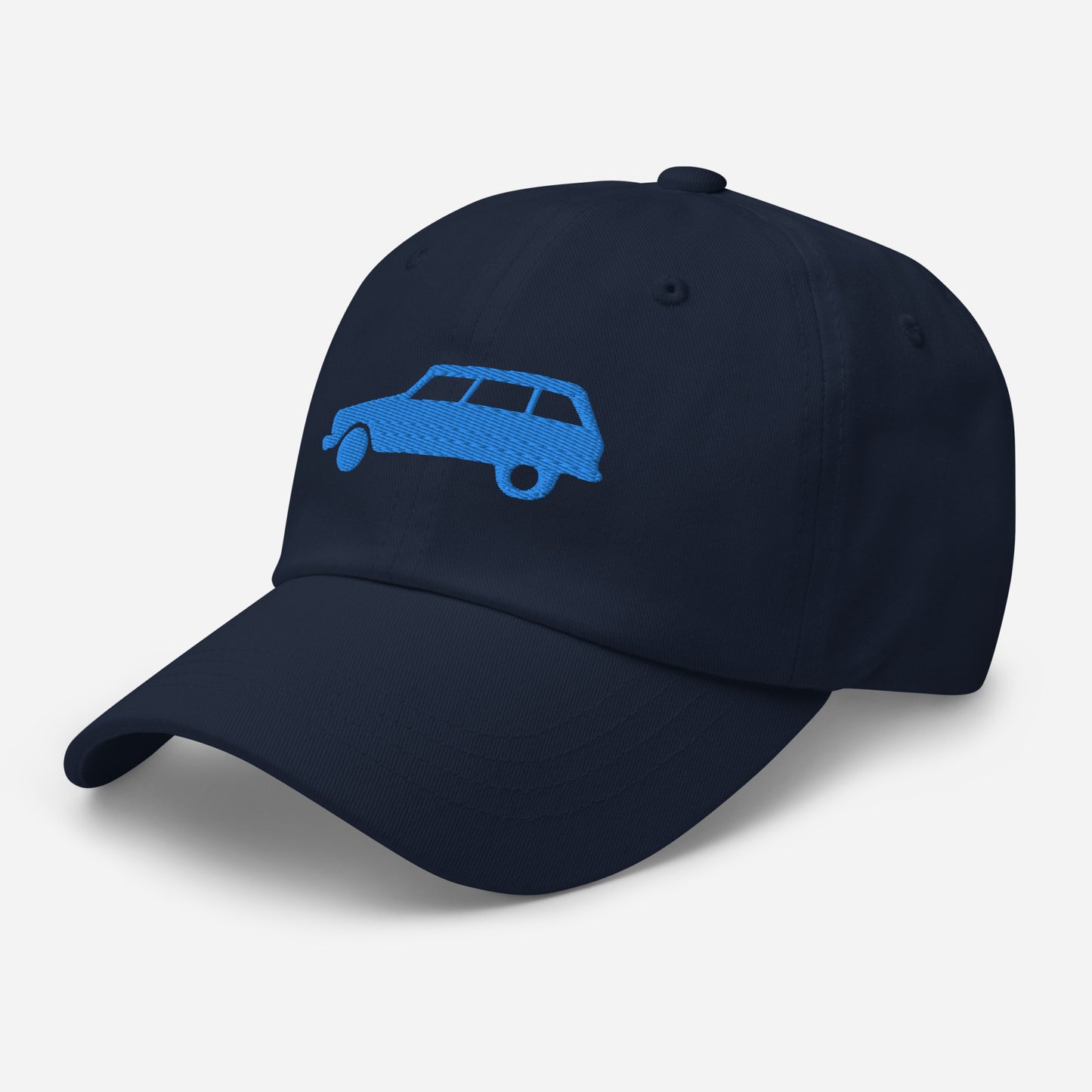 Casquette brodée Bleu 3D Puff (devant et derrière) Citroën Ami8 - Marine, L.Bleu ou Blanc