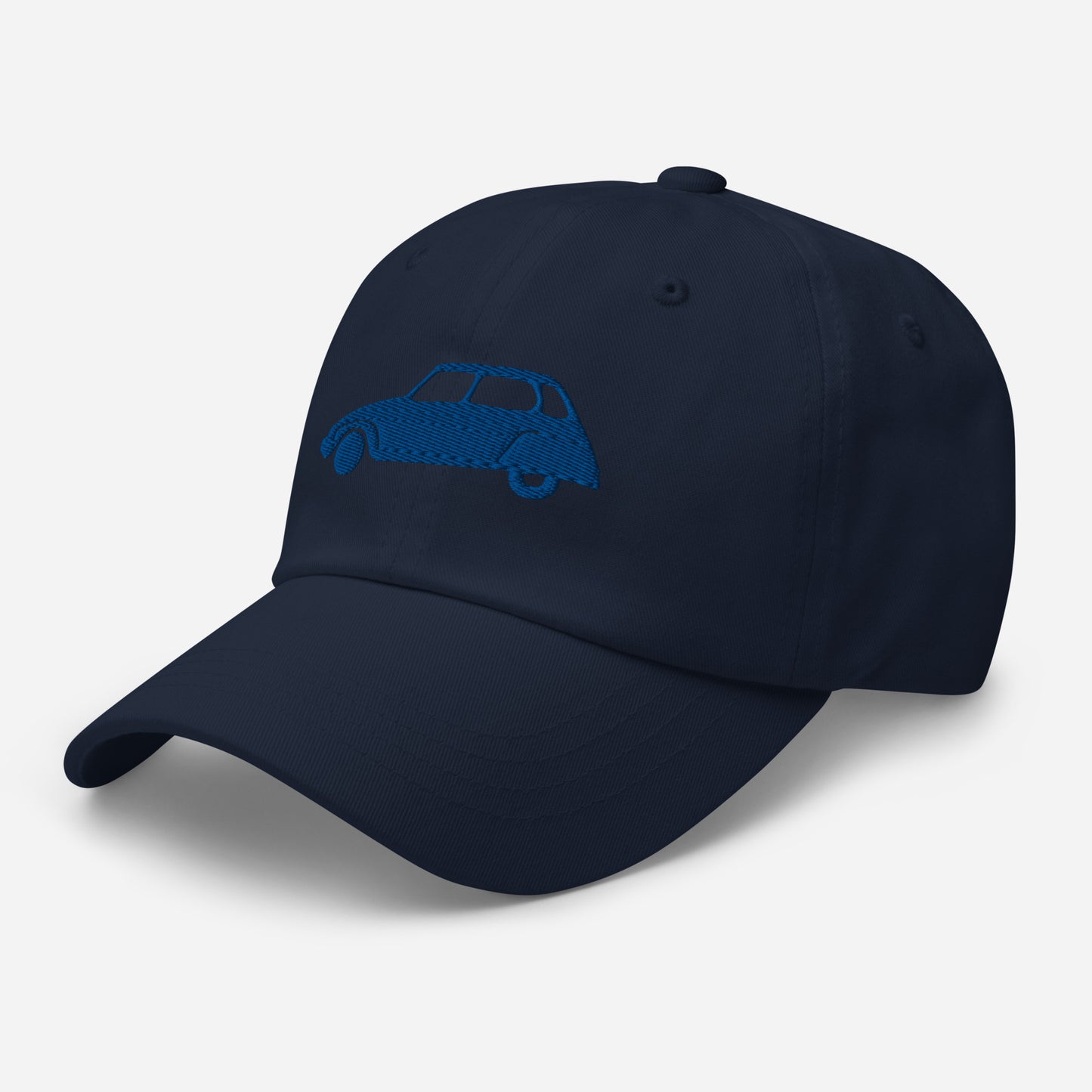 Blauw 3D Puff geborduurde pet (voor en achter) Citroën Dyane - Navy, L.Blauw of Wit