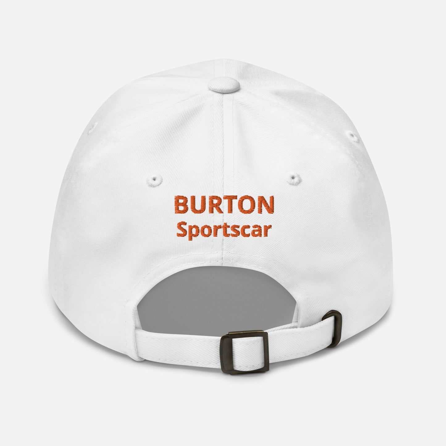 Oranje 3D Puff geborduurde pet (voor en achter) Burton - Zwart, Navy, Beige of Wit
