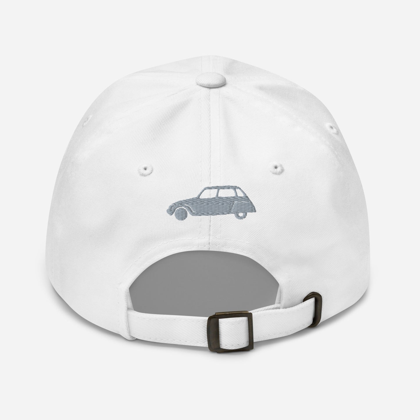 602 Embroidered (front and back) Citroën Dyane cap - Black, Navy, Red, Grey, L.Blue or White